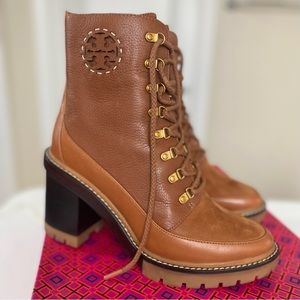 Tory Burch Miller 95MM Lug Sole Boot Women's 10